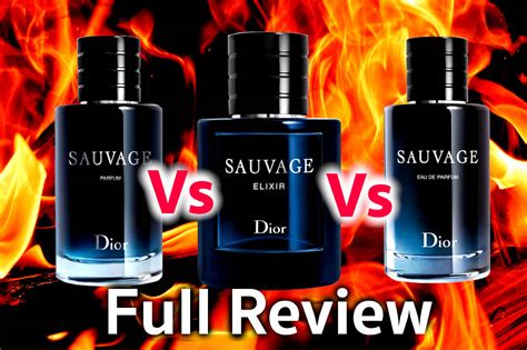 dior sauvage edt vs edp longevity|difference between sauvage and elixir.